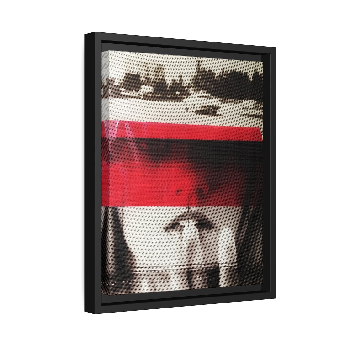 Cadillac Kiss Red - Framed Canvas