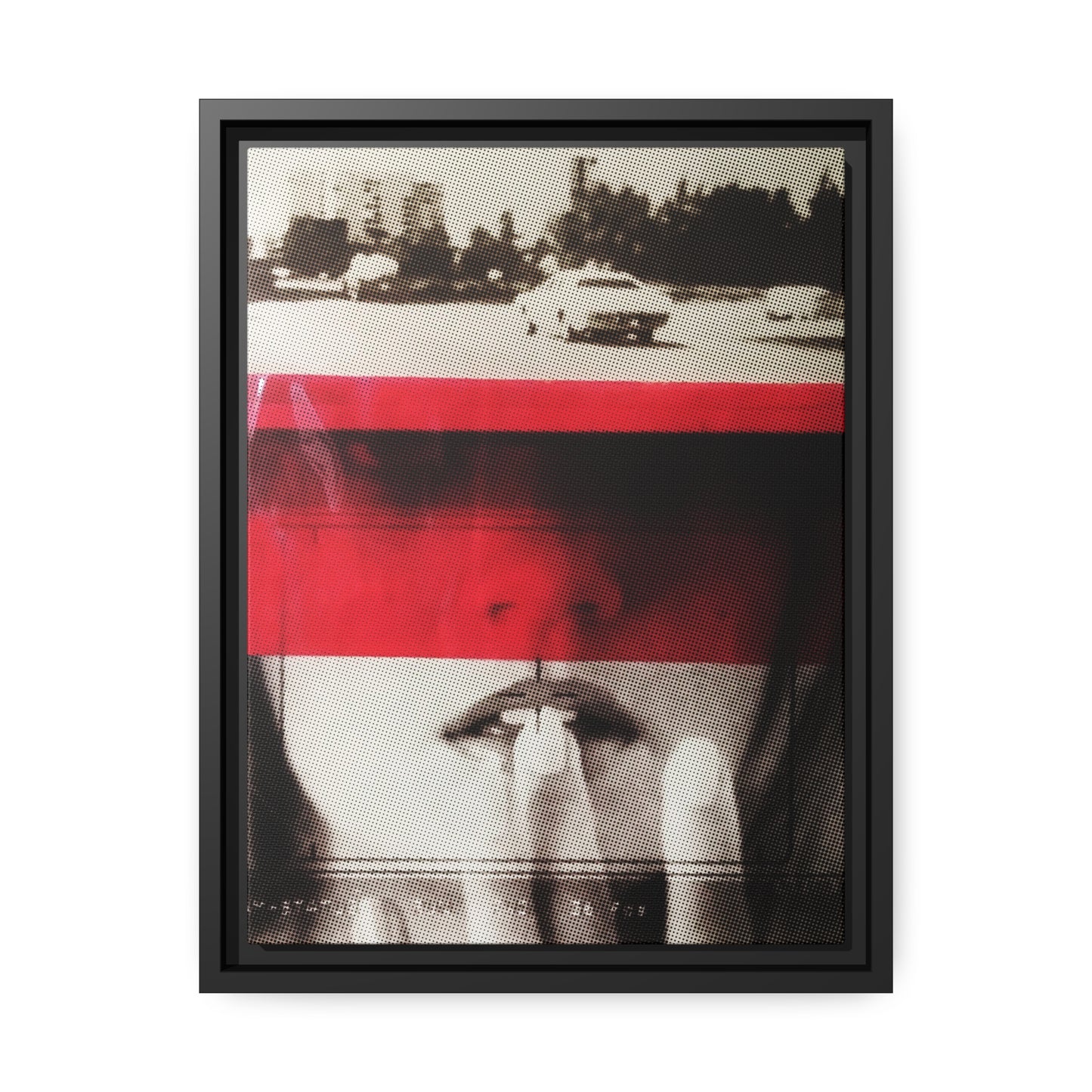 Cadillac Kiss Red - Framed Canvas