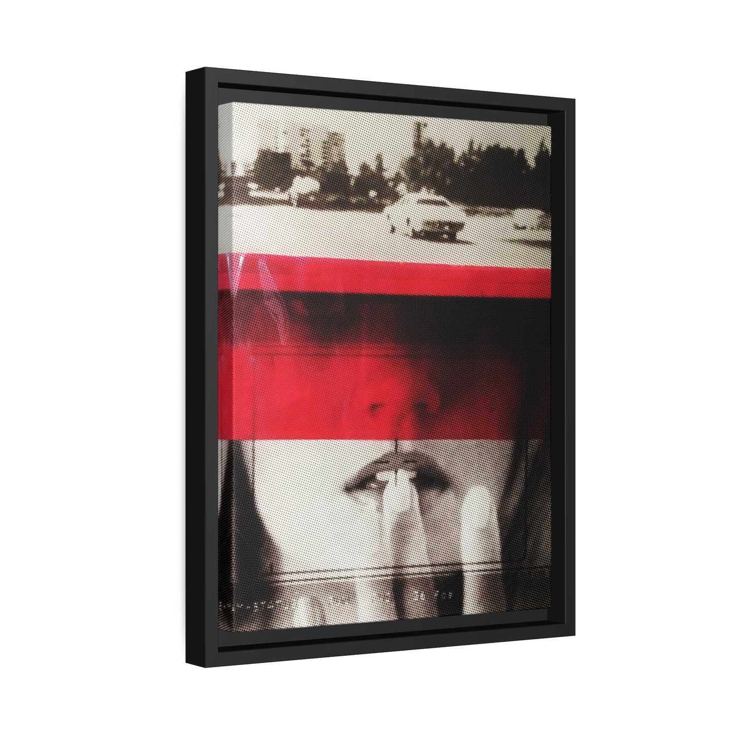 Cadillac Kiss Red - Framed Canvas