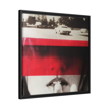 Cadillac Kiss Red - Framed Canvas