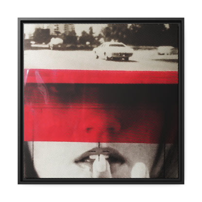 Cadillac Kiss Red - Framed Canvas