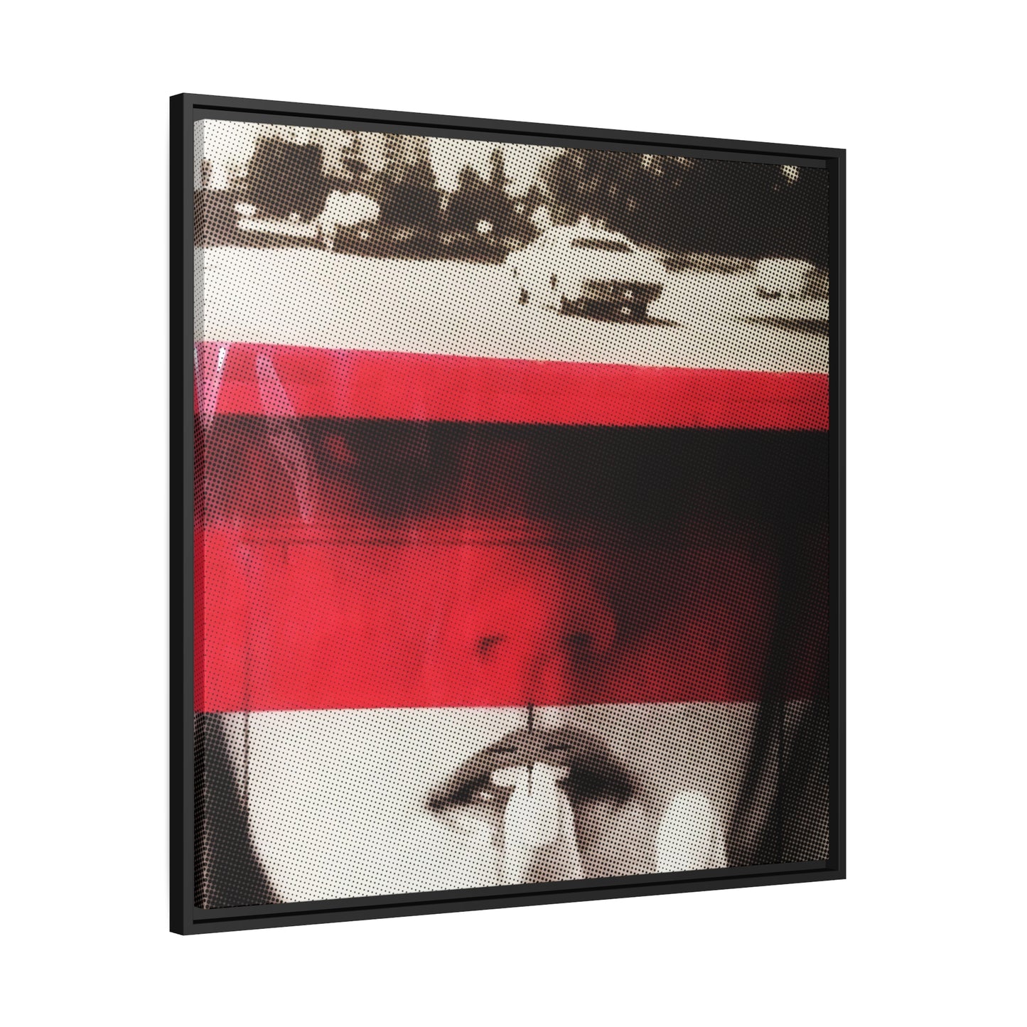 Cadillac Kiss Red - Framed Canvas