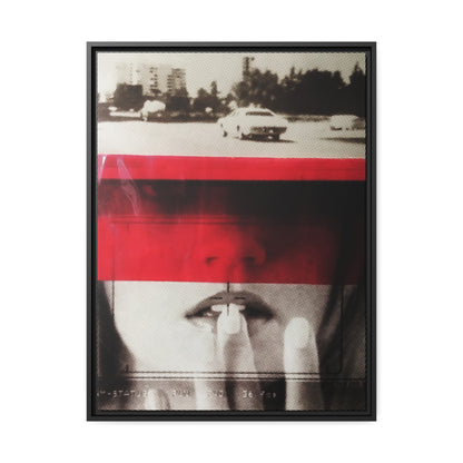 Cadillac Kiss Red - Framed Canvas