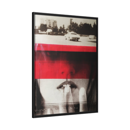 Cadillac Kiss Red - Framed Canvas