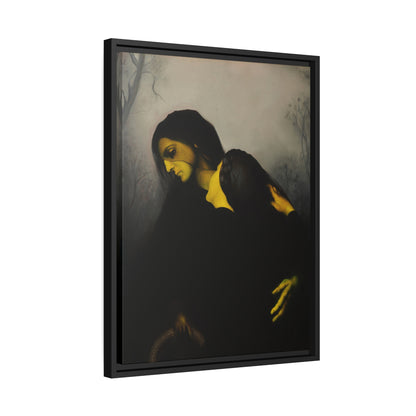 The drop - Framed Canvas