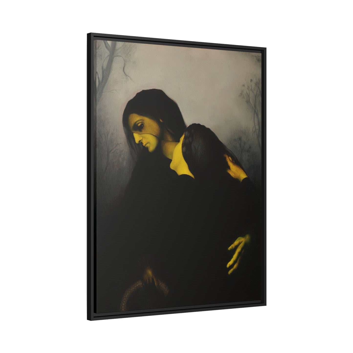 The drop - Framed Canvas