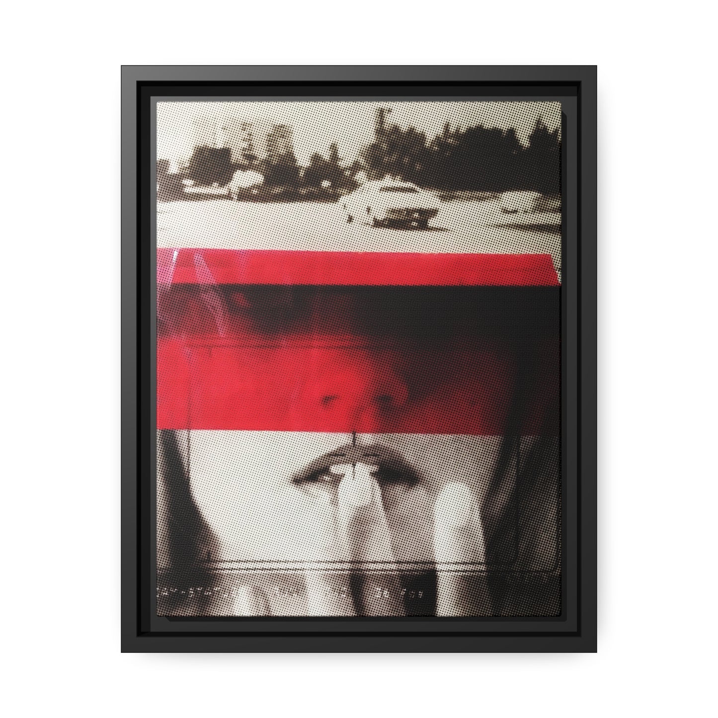 Cadillac Kiss Red - Framed Canvas