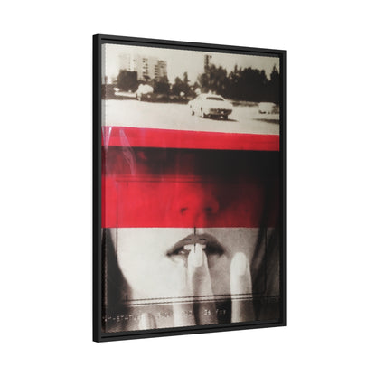 Cadillac Kiss Red - Framed Canvas