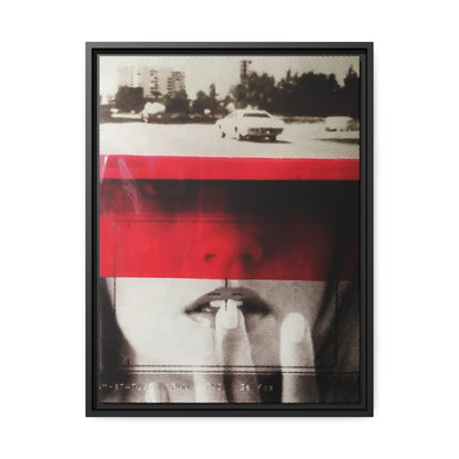 Cadillac Kiss Red - Framed Canvas