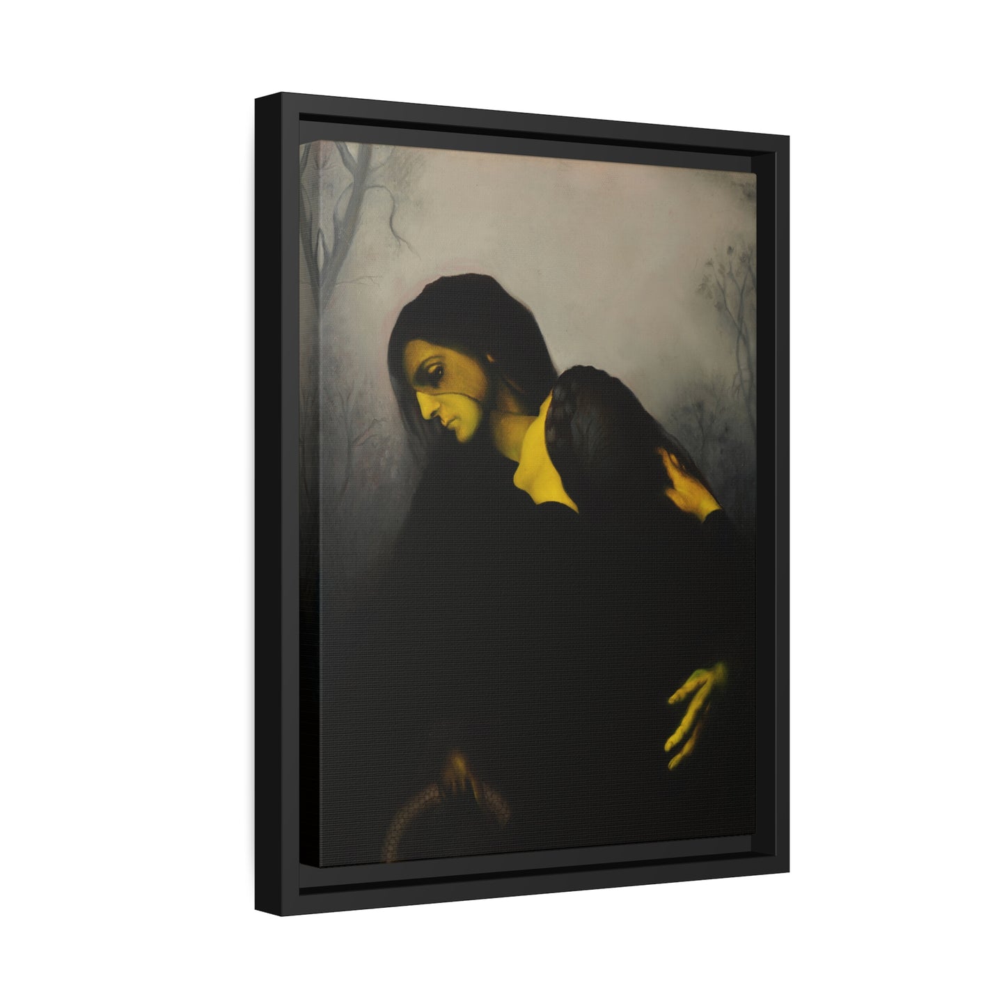 The drop - Framed Canvas