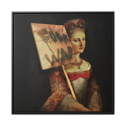 Fuck War - Framed Canvas