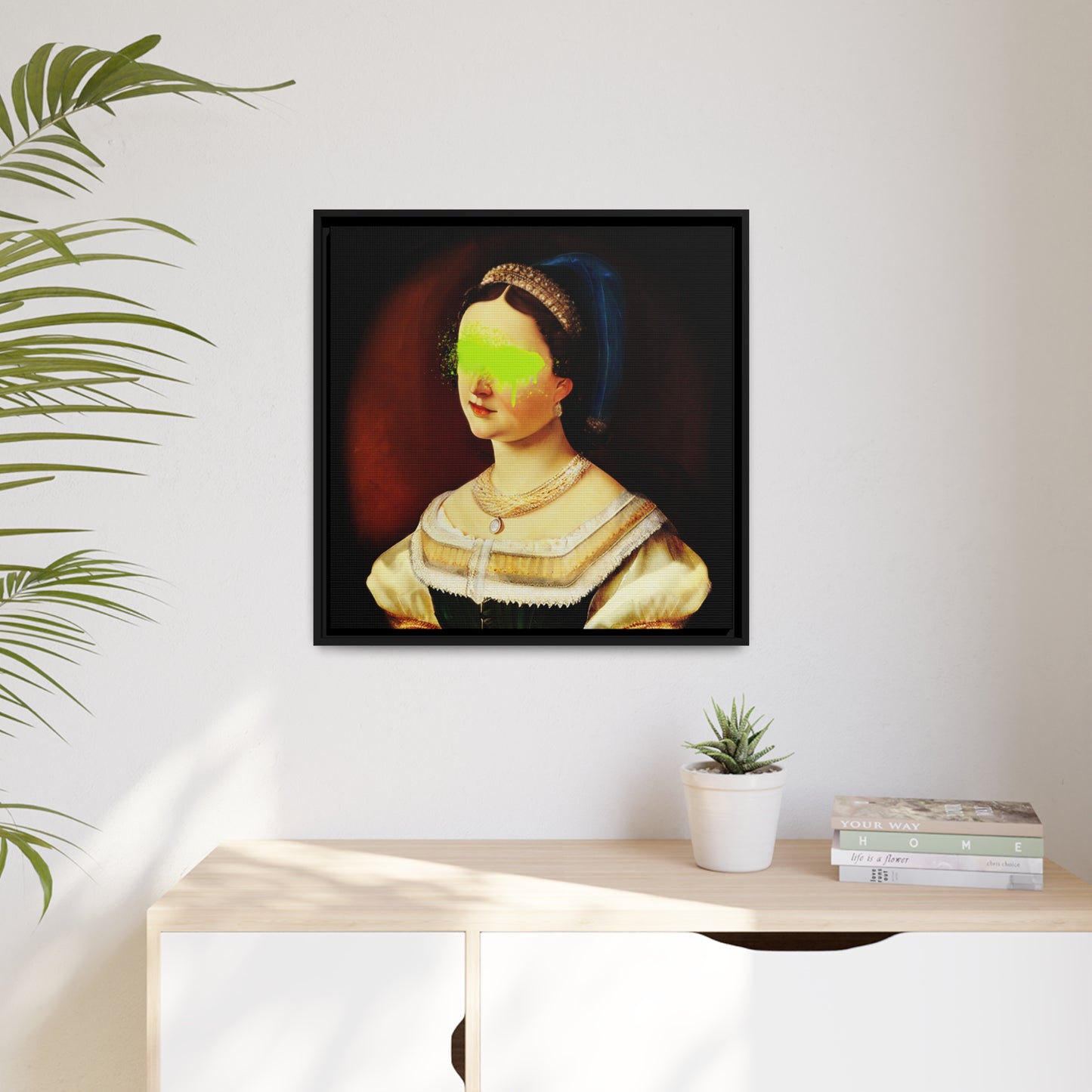 Elizabeth - Framed Square Canvas