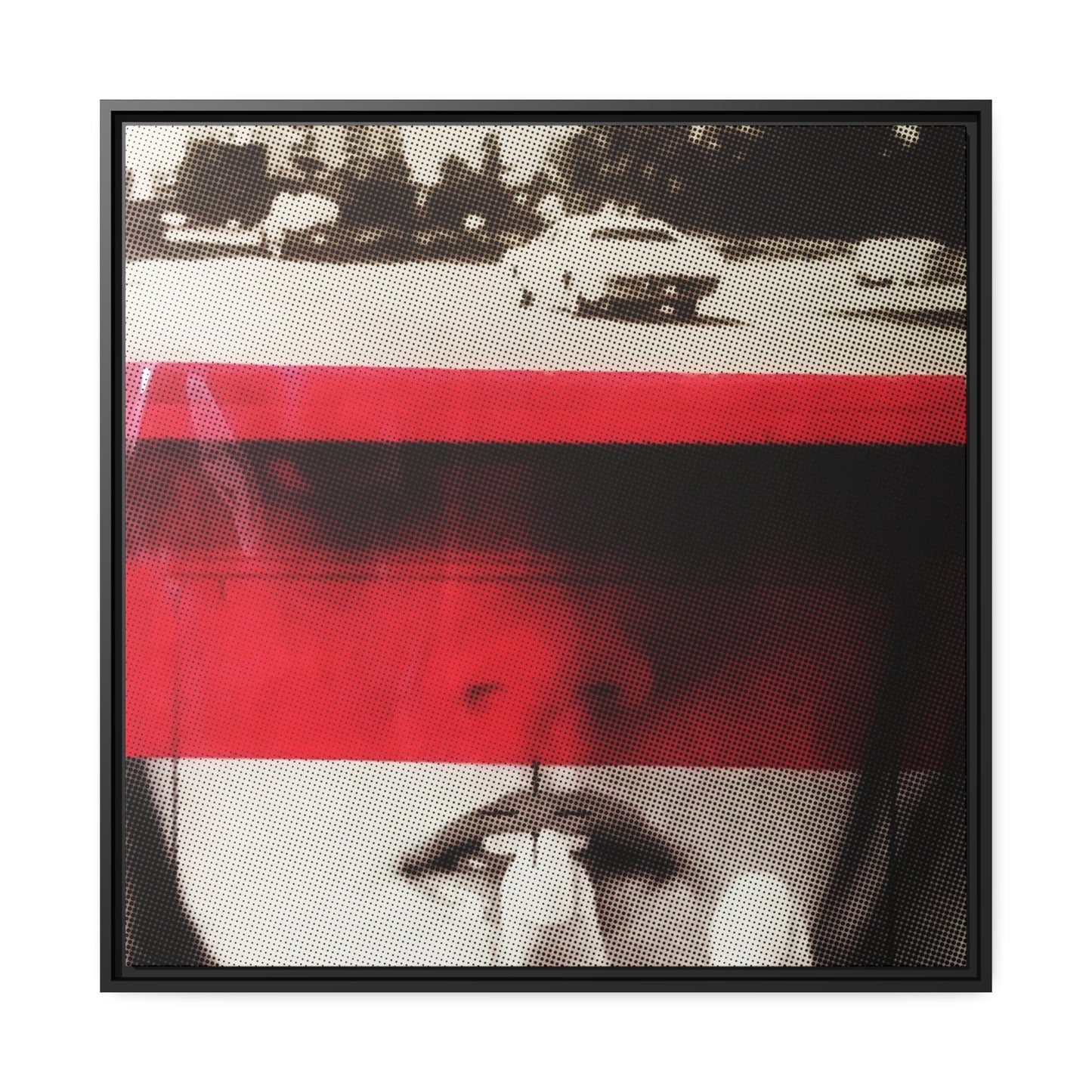 Cadillac Kiss Red - Framed Canvas