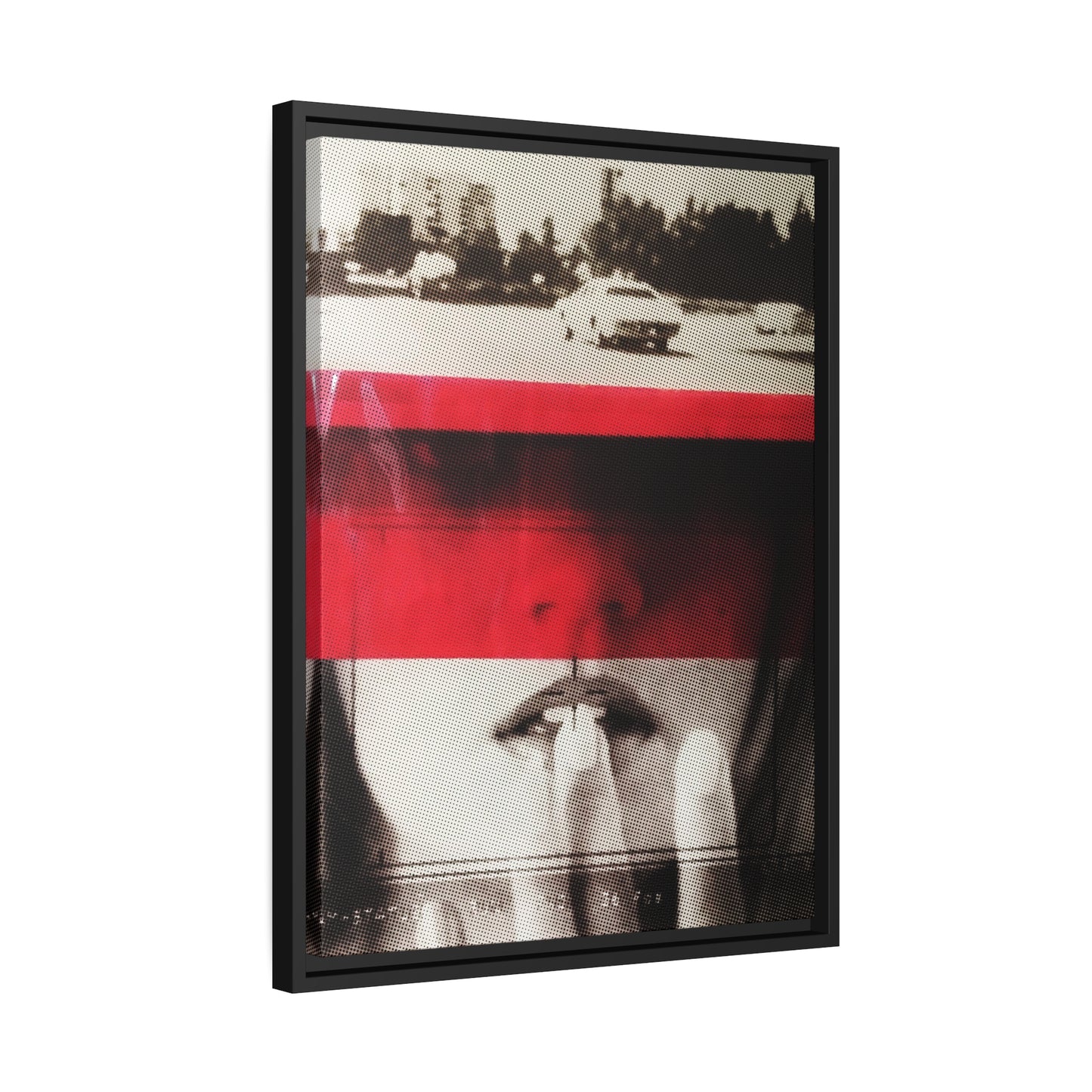 Cadillac Kiss Red - Framed Canvas