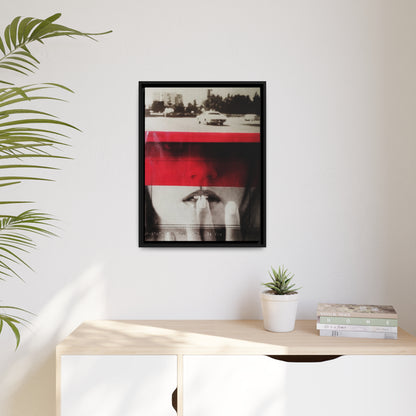 Cadillac Kiss Red - Framed Canvas