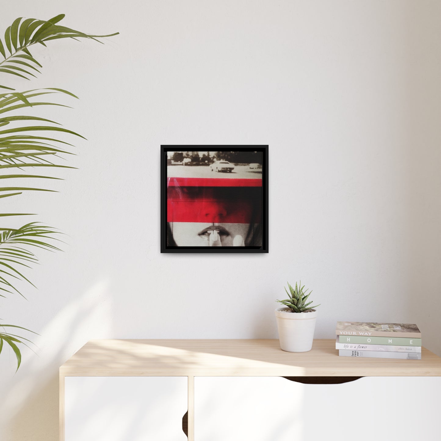 Cadillac Kiss Red - Framed Canvas